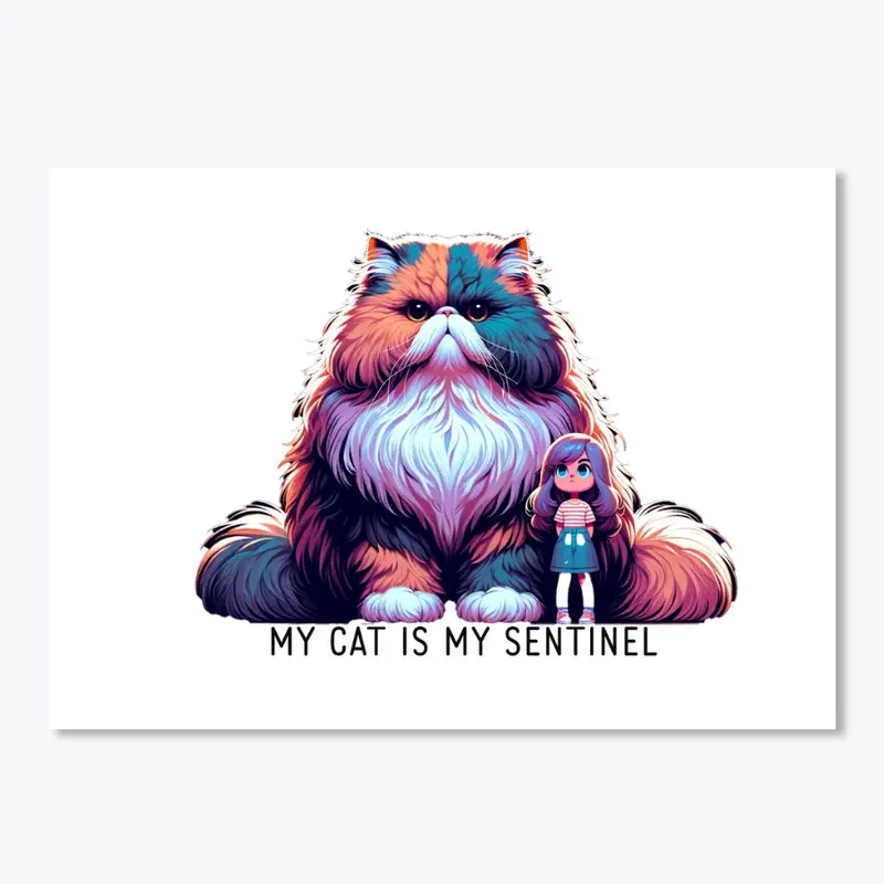 My Cat Is My Sentinel White