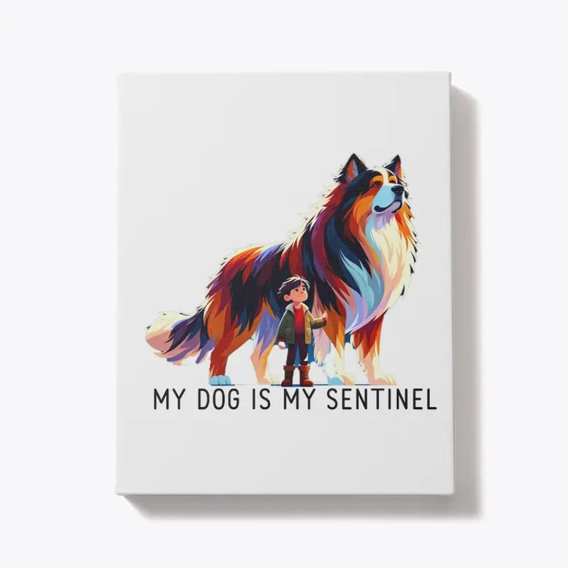 My Dog Is My Sentinel-White