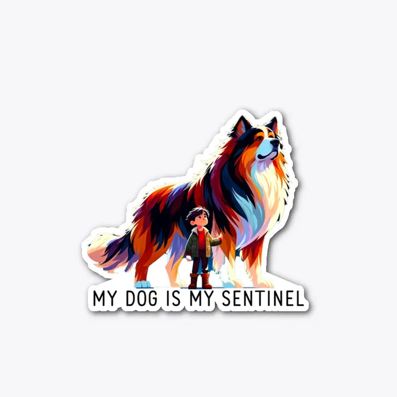 My Dog Is My Sentinel-White